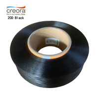 Fil élastique de qualité supérieure Hyosung Factory pour fil de couverture Creora 20D, qualité AB, fil de spandex transparent noir nu