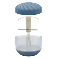 Draagbare handmatige knoflookpers, mini handmatige voedselhakker voor kleine keukens, multifunctionele uienhakker voor knoflook