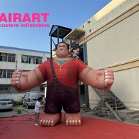 Personnage de dessin animé gonflable personnalisé, mascotte gonflable géante en tissu Oxford pour la décoration d'événements et de défilés
