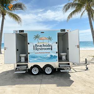 Inodoro Portátil Agrícola, Remolque Móvil con Neumáticos de Acero para Acceso a Campo, Parque al Aire Libre, Temporada de Cosecha, Trabajadores - Product Image 1