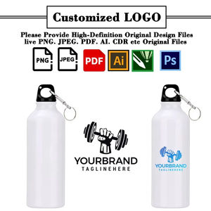 Bouteille d'eau en aluminium de haute qualité pour la randonnée, la course à pied, le camping, promotionnelle, en gros, WW6877, 350 ml, 500 ml, 750 ml, 1000 ml - Product Image 2