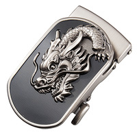 Gesper Sabuk Pria Gaya Bisnis Modis Logo Naga Bahan Alloy Otomatis Tersedia Grosir Model GF36-26291