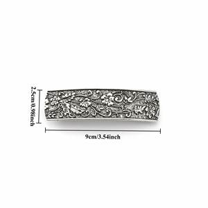 Retro Embossed Pattern Hairpin Spring <b>Clip</b> Fashion Versatile Hair Accessories Viking Norwegian Style Jewelry Spring Hair <b>Clip</b> - Product Image 5