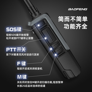 Talkie-walkie Baofeng BF-1901 10W, portée 8-10 km, communication longue distance pour flottes de véhicules et chantiers de construction - Product Image 1