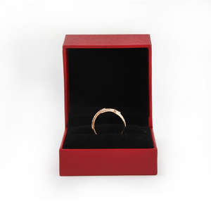 Boîte à bijoux de mariage à rabat personnalisée de luxe avec logo, lumières LED pour bague, boîtes rigides élégantes, emballage haut de gamme, impression en relief - Product Image 3