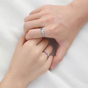 925 Silver Plated Romantic FishTail <b>Ring</b> Men Women Coupler's Open <b>Adjustable</b> <b>Ring</b> Romantic Design Silver Plated Couple <b>Ring</b> - Product Image 4
