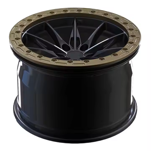 ล้อฟอร์จขอบลึกแบบ Beadlock สี Gunmetal ด้าน ขนาด 17x9.5 ET38 มม. สำหรับล้ออะลูมิเนียมอัลลอยด์สำหรับรถแข่ง PCD 5x112 5x120 CB 66.5 - Product Image 5