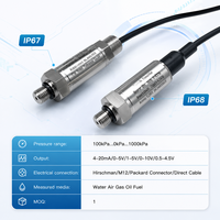 Transmisor de Presión Hidráulica 4-20ma /RS485, Conector M12 316L, Transductor de Presión con Cable Directo, IP68 para Agua Potable