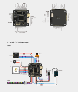 T-MOTOR Single-Sided Pacer F7 30.5x30.5มม. 3-6S  BetaFlight OSD ตัวควบคุมการบิน RC - Product Image 5