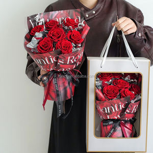 Ramo de Rosas Rojas Naturales Secas, Rosas Eternas Preservadas, para Navidad, Cumpleaños, Día de la Madre, Día del Padre, Día de San Valentín - Product Image 6