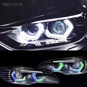 Xe RGBW đuổi theo biểu tượng <span class=keywords><strong>Led</strong></span> mắt thiên thần M4 cho E90 F30 đèn xe trang trí Acrylic 3D <span class=keywords><strong>LED</strong></span> thiên thần đánh dấu mắt điều khiển - Product Image 2