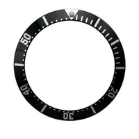 OEM personnalisé 38x30.5mm, insert de lunette en aluminium pour 41mm, bleu avec ruban adhésif 3M
