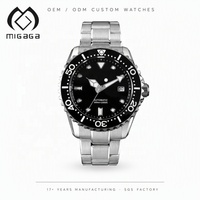 Montre de plongée OEM 300M, mouvement mécanique automatique, bracelet en acier inoxydable, cadran lumineux, couleur personnalisée, montre-bracelet