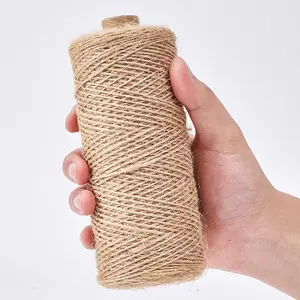 Natural Jute Twine Rope for Crafts, Gift Wrapping, Packing, Gardening and Wedding Decor