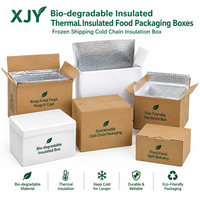 Boîtes d'emballage alimentaire isothermes biodégradables XJY, boîtes d'isolation pour la chaîne du froid, expédition de produits congelés