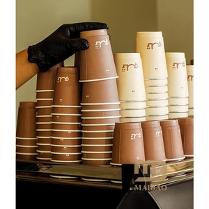 Solution d'emballage personnalisée avec logo, style arabe, écologique, jetable, gobelet en papier à double paroi de 8 oz et 12 oz pour boissons chaudes, thé Karak, Gahwa, café - Product Image 1