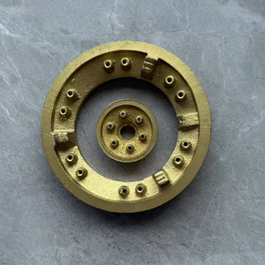 Tapa de Quemador de Estufa de Gas de Hierro Fundido de 100 mm de Diámetro - Acabado Dorado, Pieza de Repuesto Duradera para Quemadores de Cocina - Product Image 2