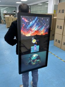 Sac à dos publicitaire LCD de 21.5 pouces Panneau d'affichage numérique Sac à dos de marche Panneau d'affichage publicitaire mobile - Product Image 6