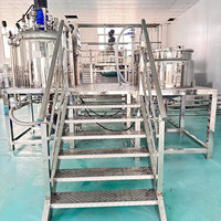 Bouilloire industrielle de mélange d'homogénéisation de crème 1000L 2000L Mayonnaise anti-mousse sous vide Machine à miel Sunyex