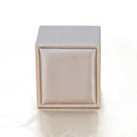 Caja de Joyería de Papel Perlado de Lujo con Logotipo Personalizado, Caja de Regalo con Bisagras para Anillos y Aretes