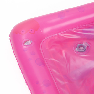 Inflatable Baby Patting Water Mat Pink <b>Crab</b> Design 0-24 Months Home Use Environmentally Friendly PVC - Product Image 4