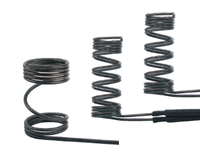 Chauffe-électrique à induction, chauffe-électrique à serpentin avec thermocouple, 1000 mm, câble de terre avec revêtement en fibre de verre, chauffe-électrique de type convoluted rond
