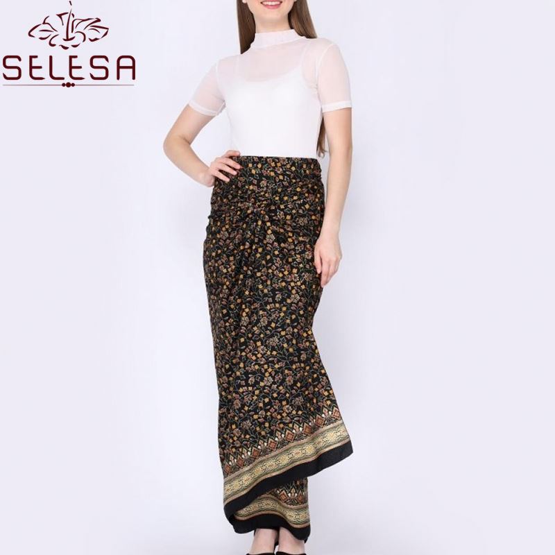 knee length dresses for ladies Ladies Batik Lungi Dress – Pettah Street main image 0