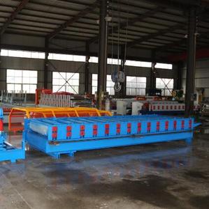 Nuevo diseño de maquinaria para doblar láminas de metal, máquina para fabricar láminas de techo de metal corrugado usado con <span class=keywords><strong>zinc</strong></span> - Product Image 5