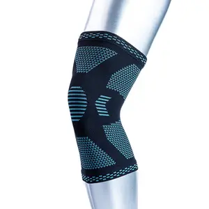 Protetor de joelho unissex respirável, cinta protetora de joelho para levantamento de peso, para corrida