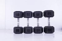 Vente en gros d'haltères hexagonaux en caoutchouc 2.5-100lbs (1.25-45kg) - Gym & équipement de fitness à domicile