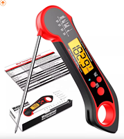 Termometer Daging Digital Nirkabel dengan Lampu Latar untuk Oven, BBQ, dan Makanan Instan