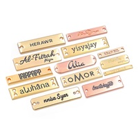 Étiquettes et badges métalliques personnalisés pour vêtements, sacs à main, chaussures, hijabs, abayas - Placage écologique, logo de marque