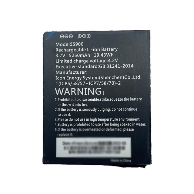Factory Price Replacement 3.7V 5250mAh Lithium Ion Rechargeable Battery IS900 for POS Machines Compatible with A920