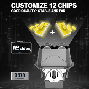 Xenplus LP54 150W 3 pulgadas lente de proyector LED automático 150W Color blanco Bi Led proyector Led faro para sistema de iluminación de coche - Product Image 3