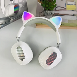 Auriculares inalámbricos para juegos sobre la oreja con indicador de batería LED, auriculares multicolores, <span class=keywords><strong>Cascos</strong></span> en la oreja, micrófono tipo C - Product Image 6