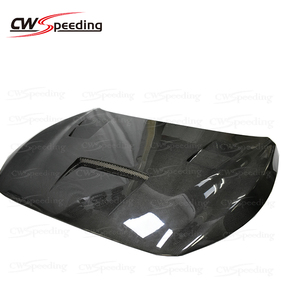 غطاء محرك من ألياف الكربون بتصميم CWS لسيارة إنفينيتي Q50 موديلات 2014-2021، غطاء أمامي مع فتحات تبريد - Product Image 3