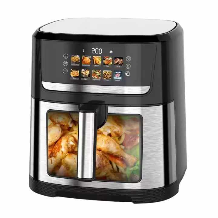 10L 2400W LED Digital dual zone air fryer oil free deep fryer and air