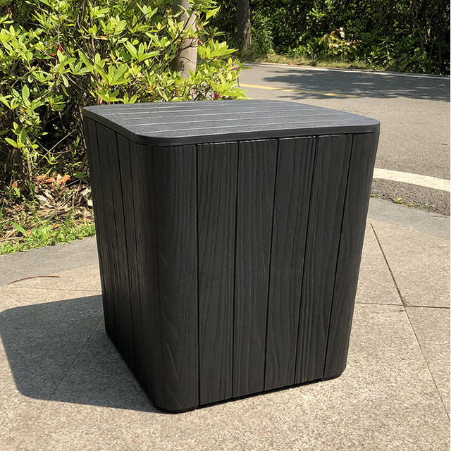 43L Injection Molded Plastic Storage Box with UV Protection Weatherproof Portable Carton Packed Modern Deck Box