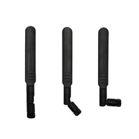 Antenne WiFi double bande 2,4 GHz 5 GHz 5,8 GHz 8 dBi à gain élevé avec câble d'extension femelle en caoutchouc pour routeur