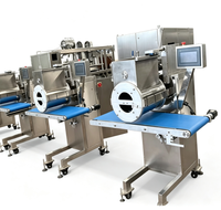 Nouvelle machine à déposer des grappes de noix enrobées de chocolat multifonctionnelle en acier inoxydable alimentée par prise électrique pour usage en boulangerie