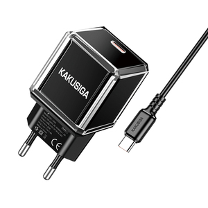 Kakusiga 20W <b>USB</b>-C PD Charger With 1M Type-C <b>Cable</b> For Fast <b>Charging</b> Devices - Product Image 4