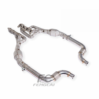 Collecteurs d'échappement isolés en acier inoxydable pour Ford Mustang Dark Horse 5.0, avec downpipe haute performance pour l'amélioration de la puissance de l'échappement automobile