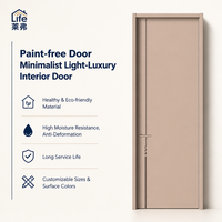 Porte intérieure de chambre à coucher moderne minimaliste, écologique, résistante à l'humidité, sans peinture, isolation acoustique, en bois