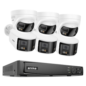 <span class=keywords><strong>ANNKE</strong></span> 8CH 12MP H.265 + PoE NVR 6pcs 4K PoE IP Dual Lens Smart Dual Light Panoramic CCTV Camera Security <span class=keywords><strong>Surveillance</strong></span> System - Product Image 1