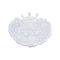 Patchs brodés mignons en forme de cœur et de nœud, appliques en dentelle à thermocoller ou à coudre pour vêtements, chapeaux, sacs