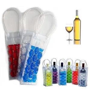 High Quality Reusable Pvc Gel Wine Cooler Insulated Gel Wine Pack Ice Beer Bottle Cooler
