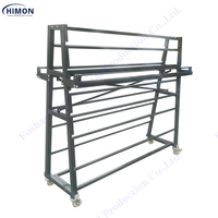 Stand libre Commercial avec couteau coupé 10 rouleaux de tapis Textile rouleaux de tissu présentoir