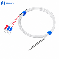 Sensor Suhu Tipe PT100/Pt1000 Platinum Thermistor/K-Type Thermocouple, Probe OEM/ODM IP68 50mm