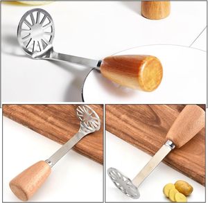 Écrase-pommes manuel en acier inoxydable de qualité alimentaire, robuste, résistant au lave-vaisselle, facile à nettoyer, outils pour légumes pour la maison - Product Image 3