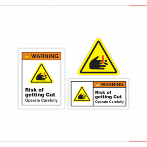 Señal de Seguridad de Ventilador Giratorio, Peligro de Lesiones Graves, Mantenga las Manos Fuera del Rango, Adhesivo de Advertencia Industrial - Product Image 3
